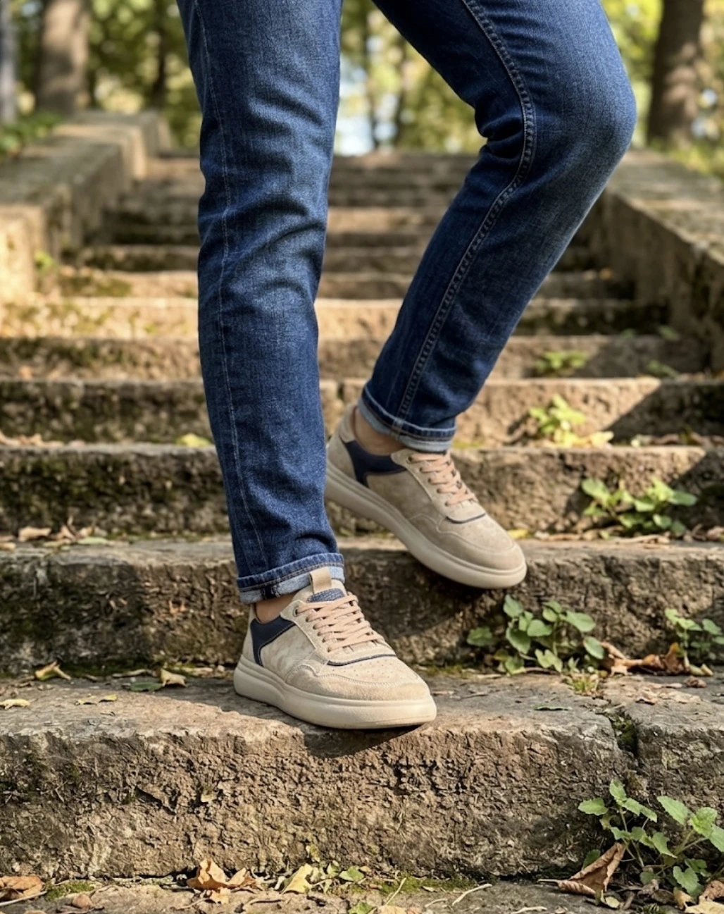 Кеди Beige & Navy, Кросівки, купити взуття