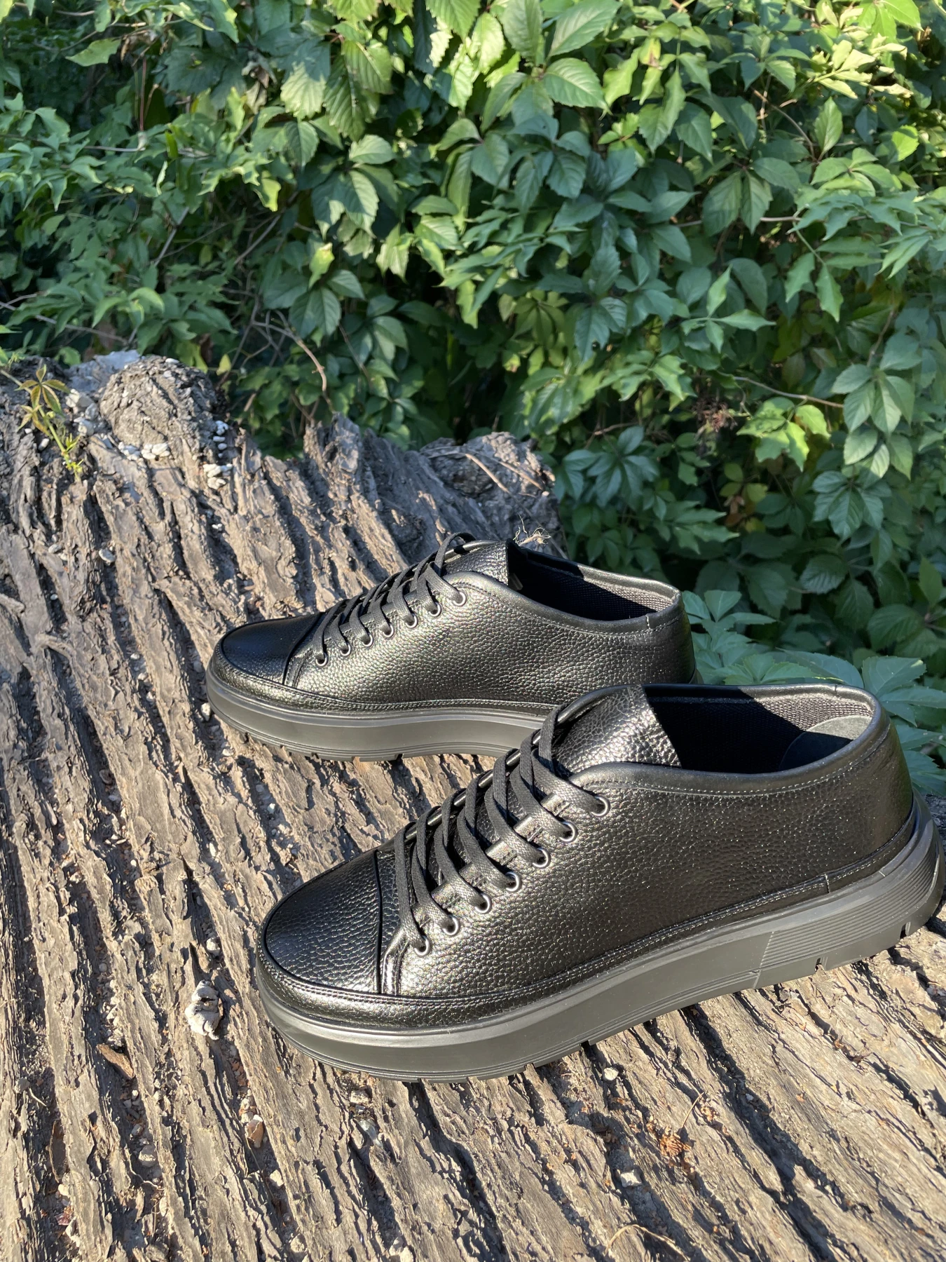 Кеди чоловічі Black Grain Leather, Кросівки, купити взуття