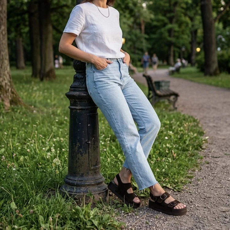 Босоніжки (brown), Босоніжки-шльопанці, купити взуття
